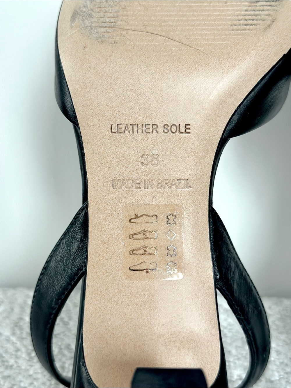 L’intervalle Women’s Black Slingback Pointed-Toe Heels with Crystal Buckle - Picture 12 of 12